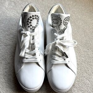 Michael Kors white tennis shoes. Like new!